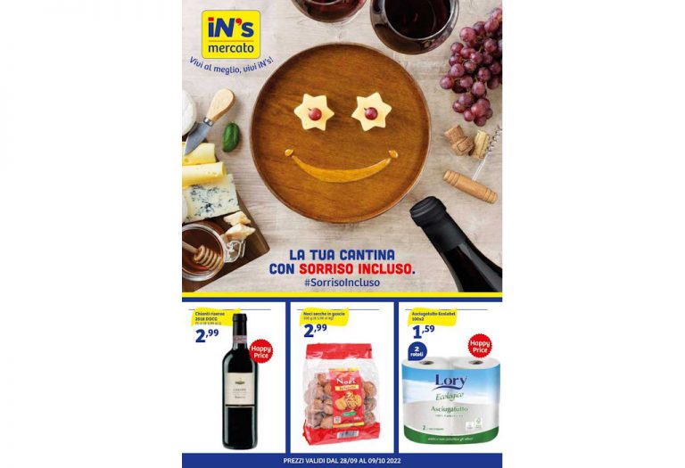 Volantino In's Mercato dal 28 settembre al 9 ottobre 2022