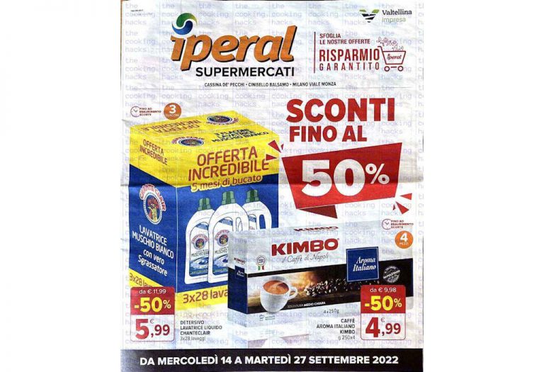 Volantino Iperal dal 14 al 27 settembre 2022