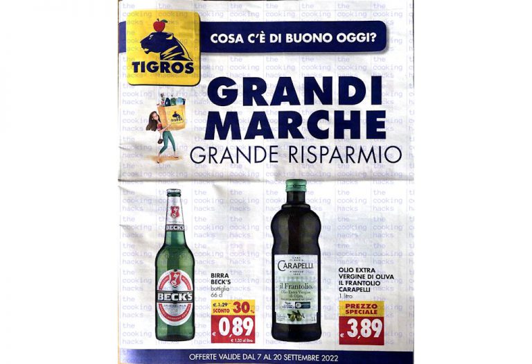 Volantino Tigros dal 7 al 20 settembre 2022