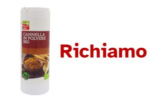 Richiamata cannella in polvere per allergene non dichiarato in etichetta