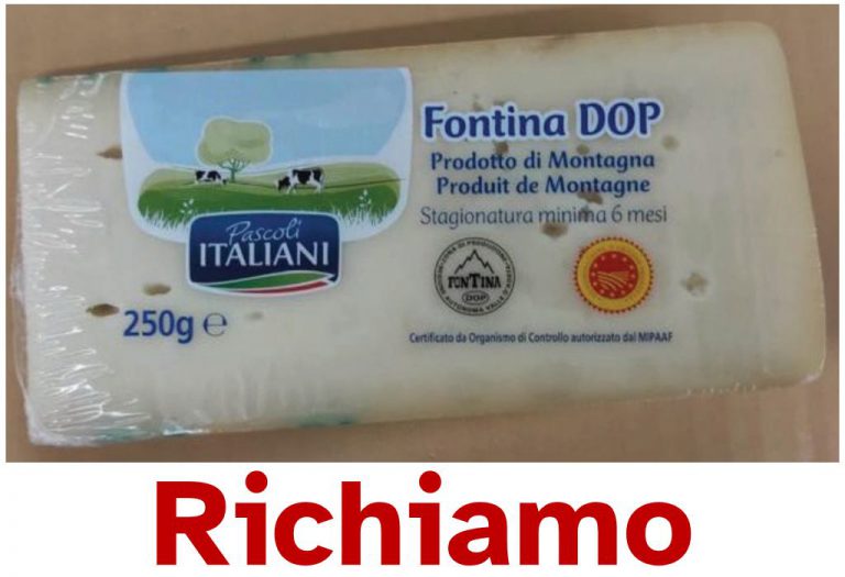 Richiamata fontina in vendita da Eurospin per possibile presenza di E. Coli STEC