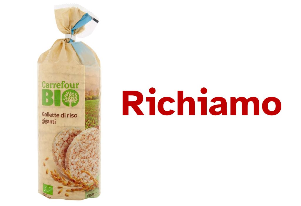 Richiamate gallette di riso Carrefour per possibile presenza di micotossine