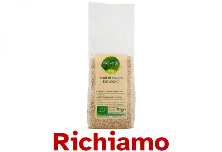 Richiamati semi di sesamo per possibile presenza di Salmonella