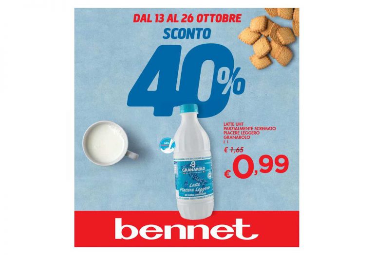 Volantino Bennet dal 13 al 26 ottobre 2022