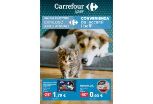 Volantino Carrefour Iper Animali dal 3 al 20 ottobre 2022