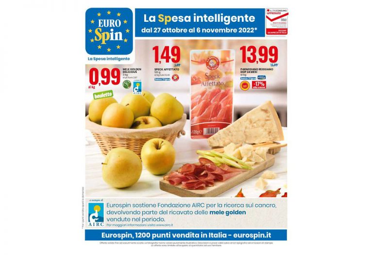 Volantino Eurospin dal 27 ottobre al 6 novembre 2022