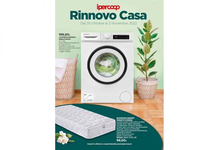 Volantino Ipercoop Casa dal 20 ottobre al 2 novembre 2022