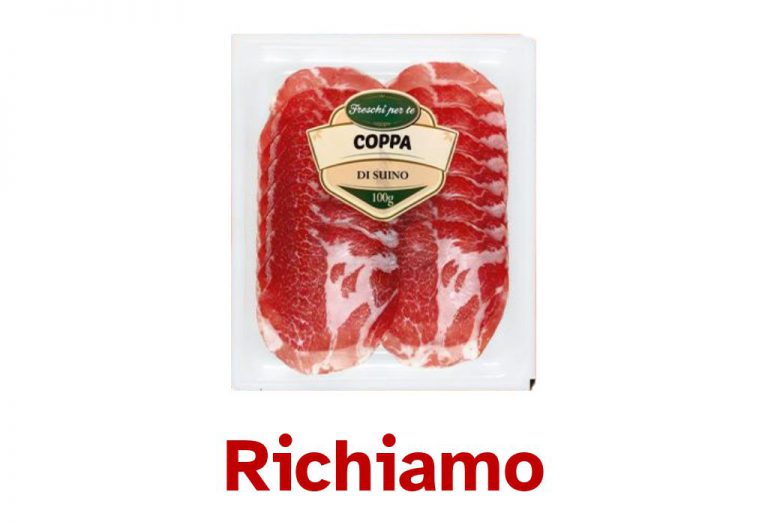 Richiamata coppa di suino per possibile presenza di Listeria