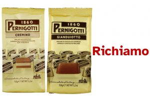 Richiamati cioccolatini cremini e gianduiotti per possibile presenza di corpi estranei