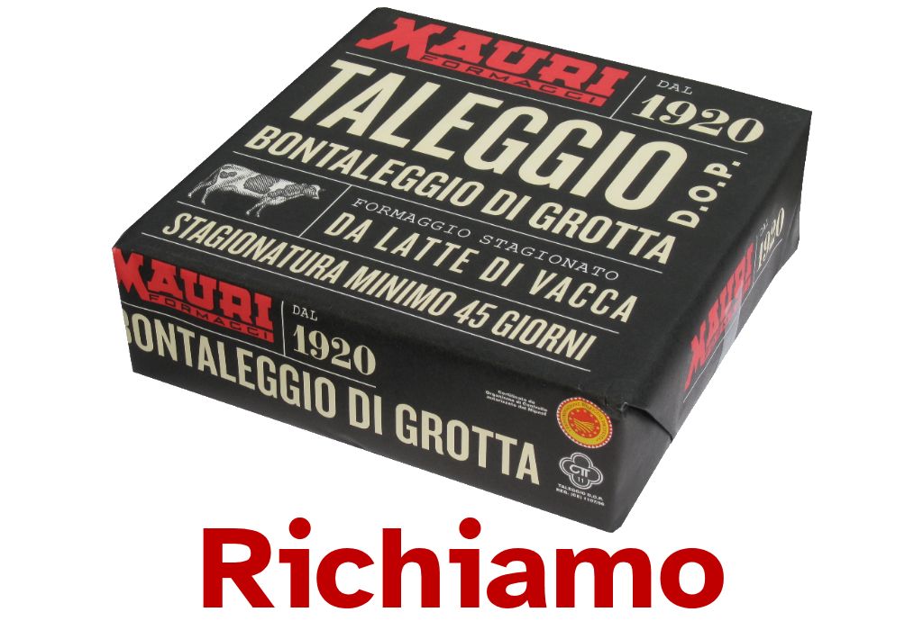 Richiamato taleggio per mancato rispetto della sicurezza alimentare