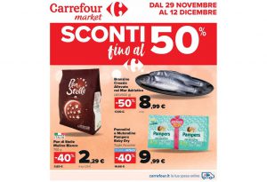 Volantino Carrefour Market dal 29 novembre al 12 dicembre 2022