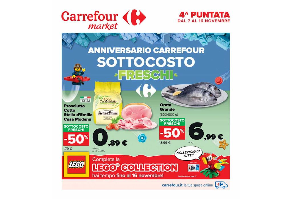 Volantino Carrefour Market dal 7 al 16 novembre 2022