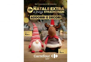 Volantino Carrefour Natale Addobbi dal 3 novembre al 24 dicembre 2022