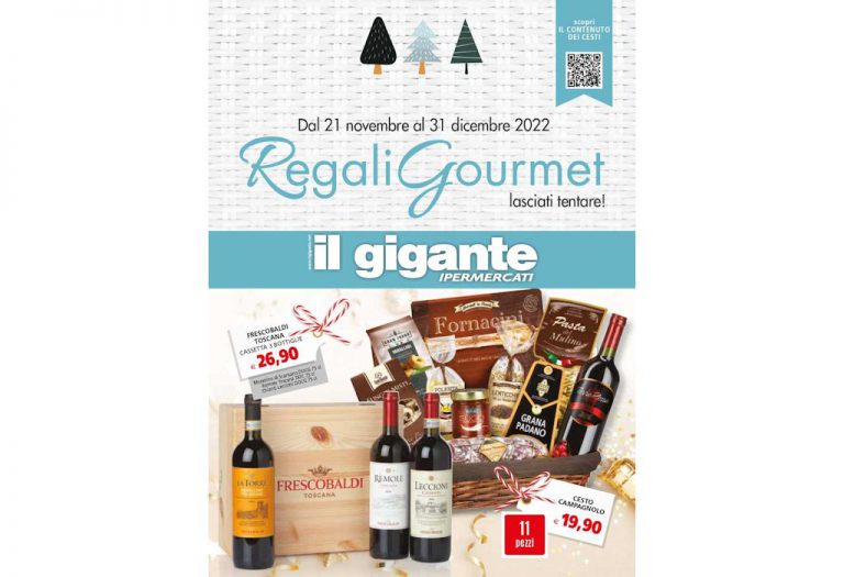 Volantino Il Gigante Cesti Natalizi dal 21 novembre al 31 dicembre 2022