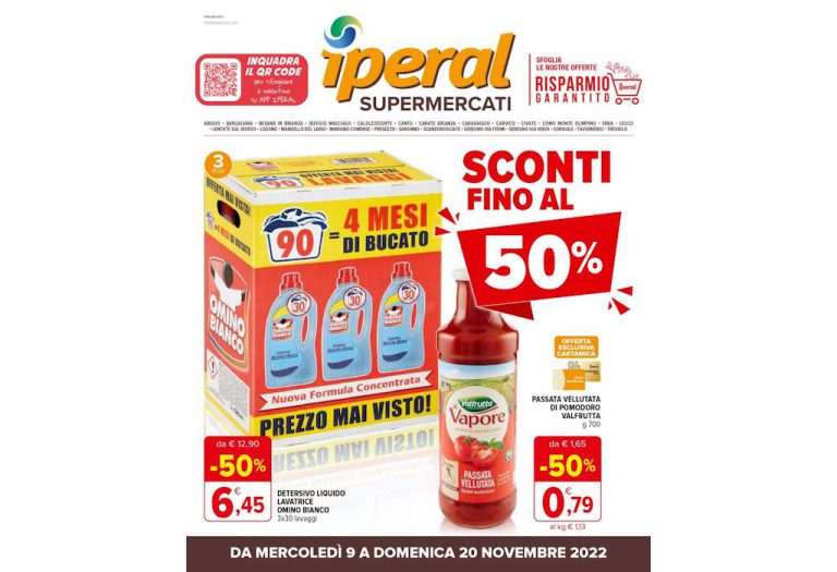 Volantino Iperal dal 9 al 20 novembre 2022