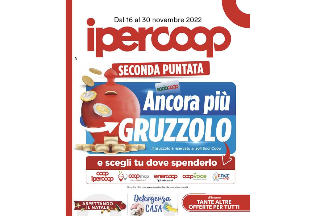 Volantino Ipercoop dal 16 al 30 novembre 2022
