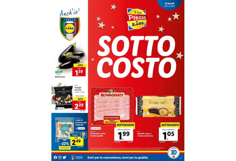 Volantino Lidl dal 14 al 20 novembre 2022