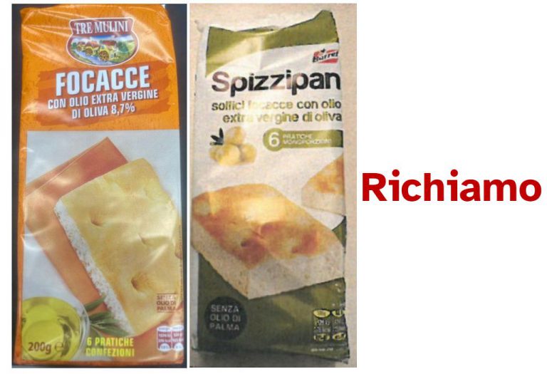 Richiamate focacce in vendita da Eurospin e Penny per possibile rischio chimico