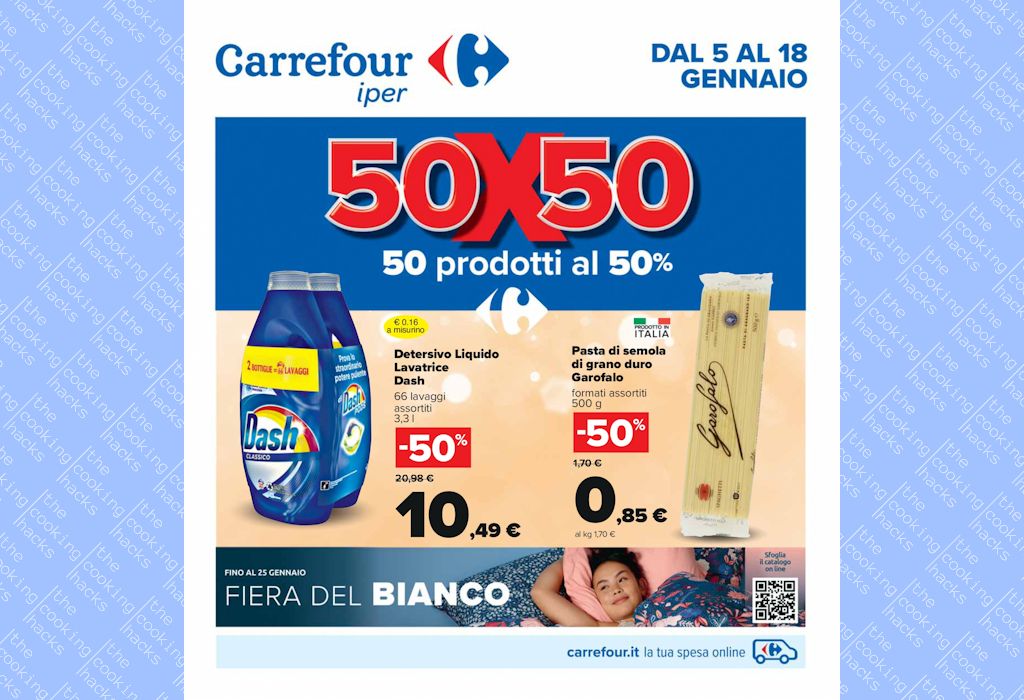 Volantino Carrefour Iper dal 5 al 18 gennaio 2023