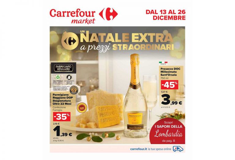 Volantino Carrefour Market dal 13 al 26 dicembre 2022