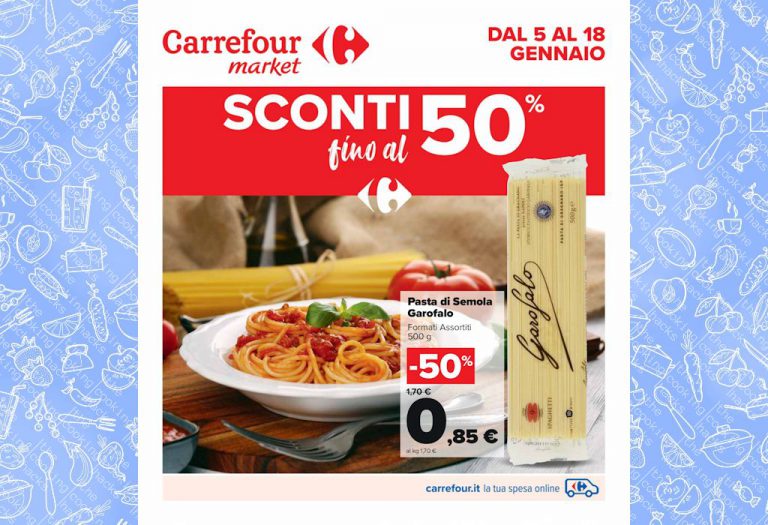 Volantino Carrefour Market dal 5 al 18 gennaio 2023