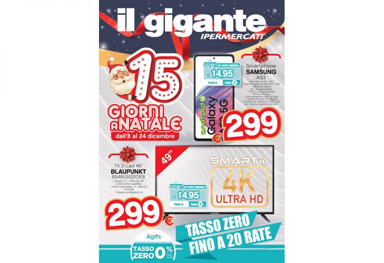 Volantino Il Gigante Tecnologia dal 8 al 24 dicembre 2022