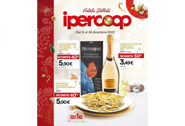 Volantino Ipercoop dal 15 al 26 dicembre 2022
