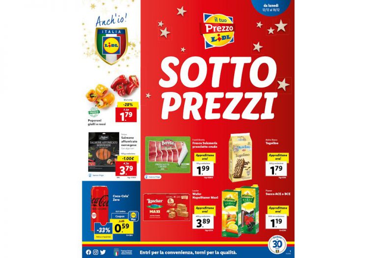 Volantino Lidl dal 12 al 18 dicembre 2022