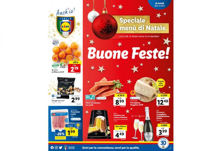 Volantino Lidl dal 19 al 24 dicembre 2022