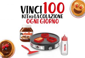 Concorso Nutella Kit Colazione 2023: come vincere la piastra per pancake