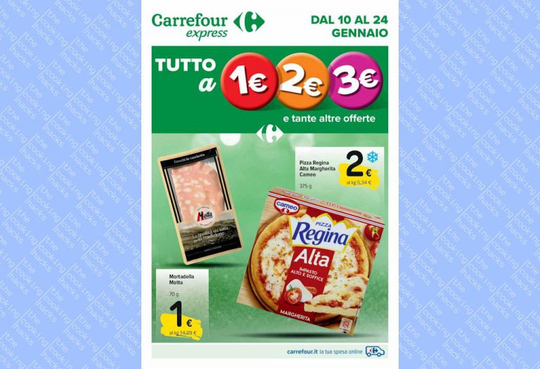 Volantino Carrefour Express dal 10 al 24 gennaio 2023