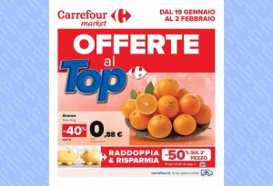 Volantino Carrefour Market dal 19 gennaio al 2 febbraio 2023