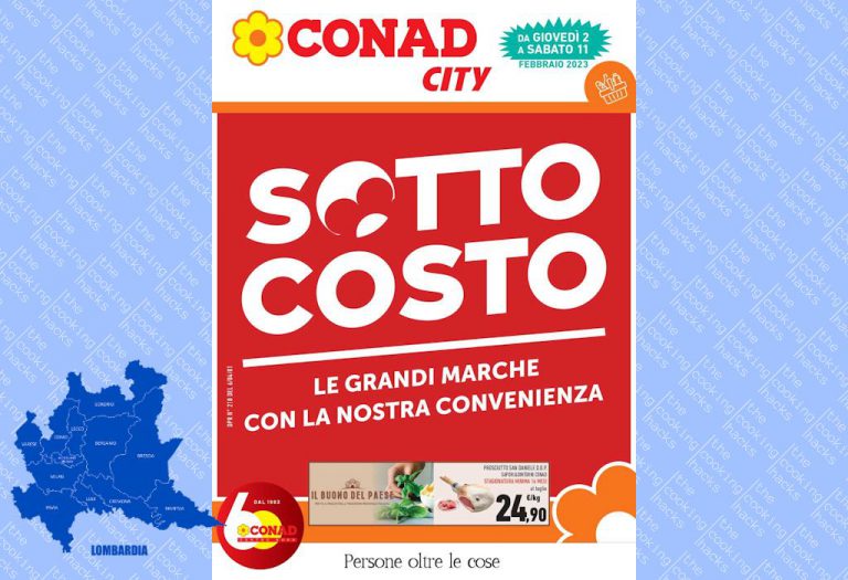 Volantino Conad City Lombardia dal 2 al 11 febbraio 2023