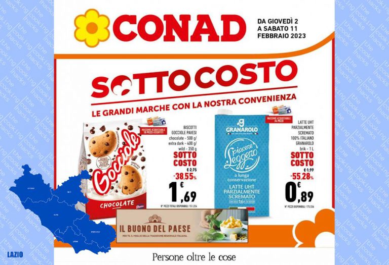 Volantino Conad Lazio dal 2 al 11 febbraio 2023