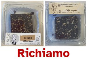 Richiamati brownie per presenza di allergene non dichiarato