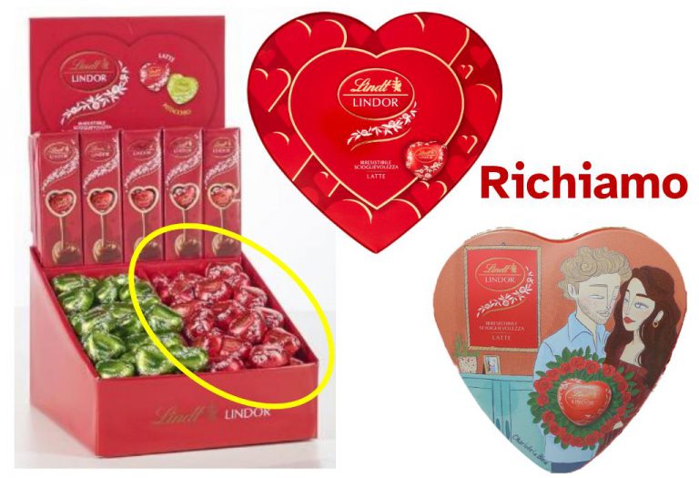Richiamate praline con cioccolato al latte Lindt per allergene non dichiarato