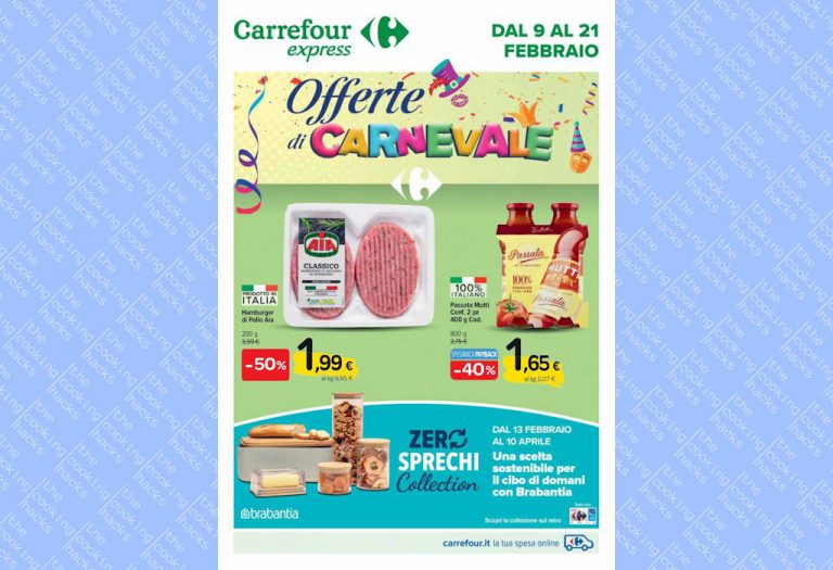 Volantino Carrefour Express dal 9 al 21 febbraio 2023