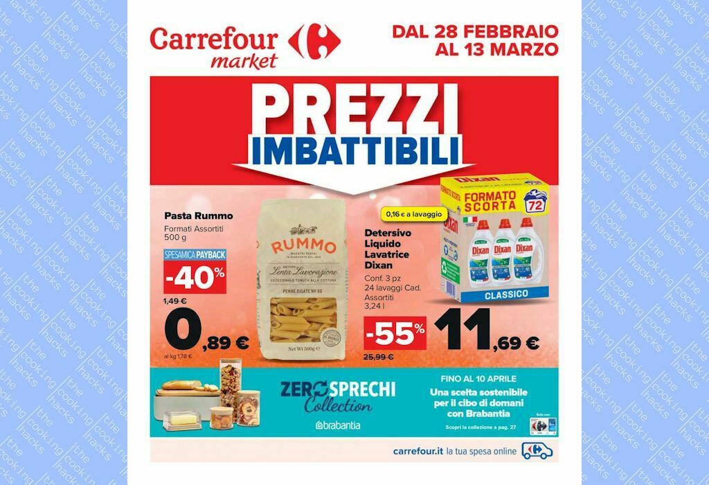 Volantino Carrefour Market dal 28 febbraio al 13 marzo 2023