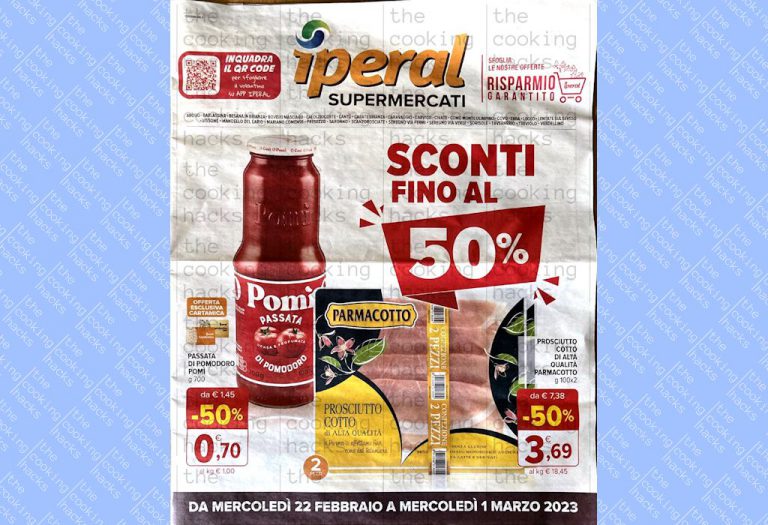 Volantino Iperal dal 22 febbraio al 1 marzo 2023