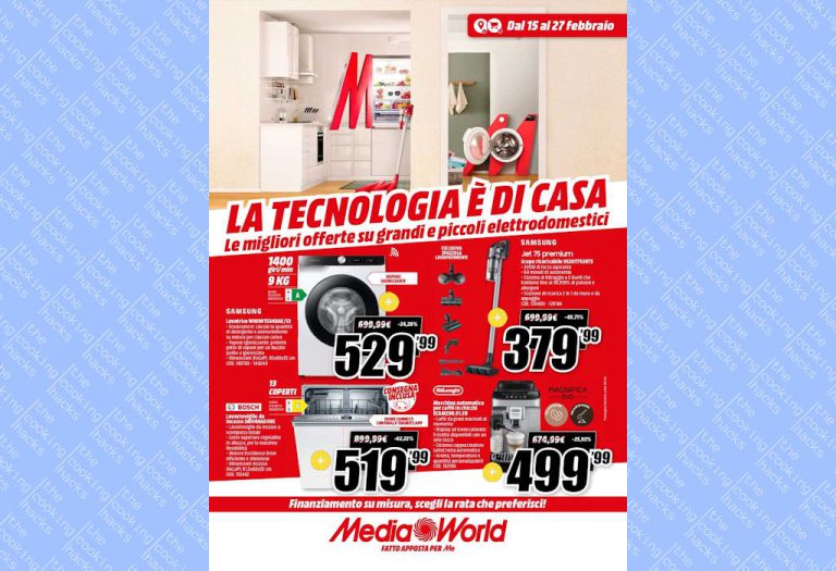 Volantino Mediaworld dal 15 al 27 febbraio 2023