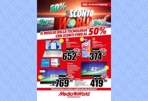 Volantino Mediaworld dal 16 al 27 febbraio 2023