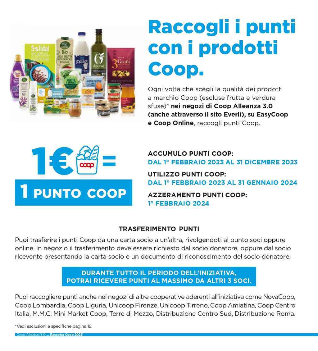 Catalogo raccolta punti Coop 2023 i premi dedicati ai Soci Coop