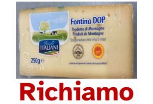 Richiamata fontina per presenza di E. coli Stec