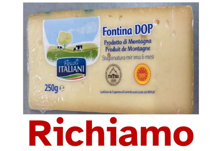 Richiamata fontina per presenza di E. coli Stec