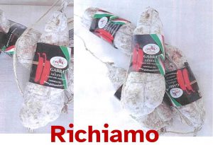 Richiamato salame campagnolo per possibile presenza di Listeria Monocytogenes