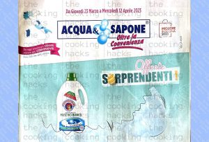 Volantino Acqua e Sapone dal 23 marzo al 12 aprile 2023