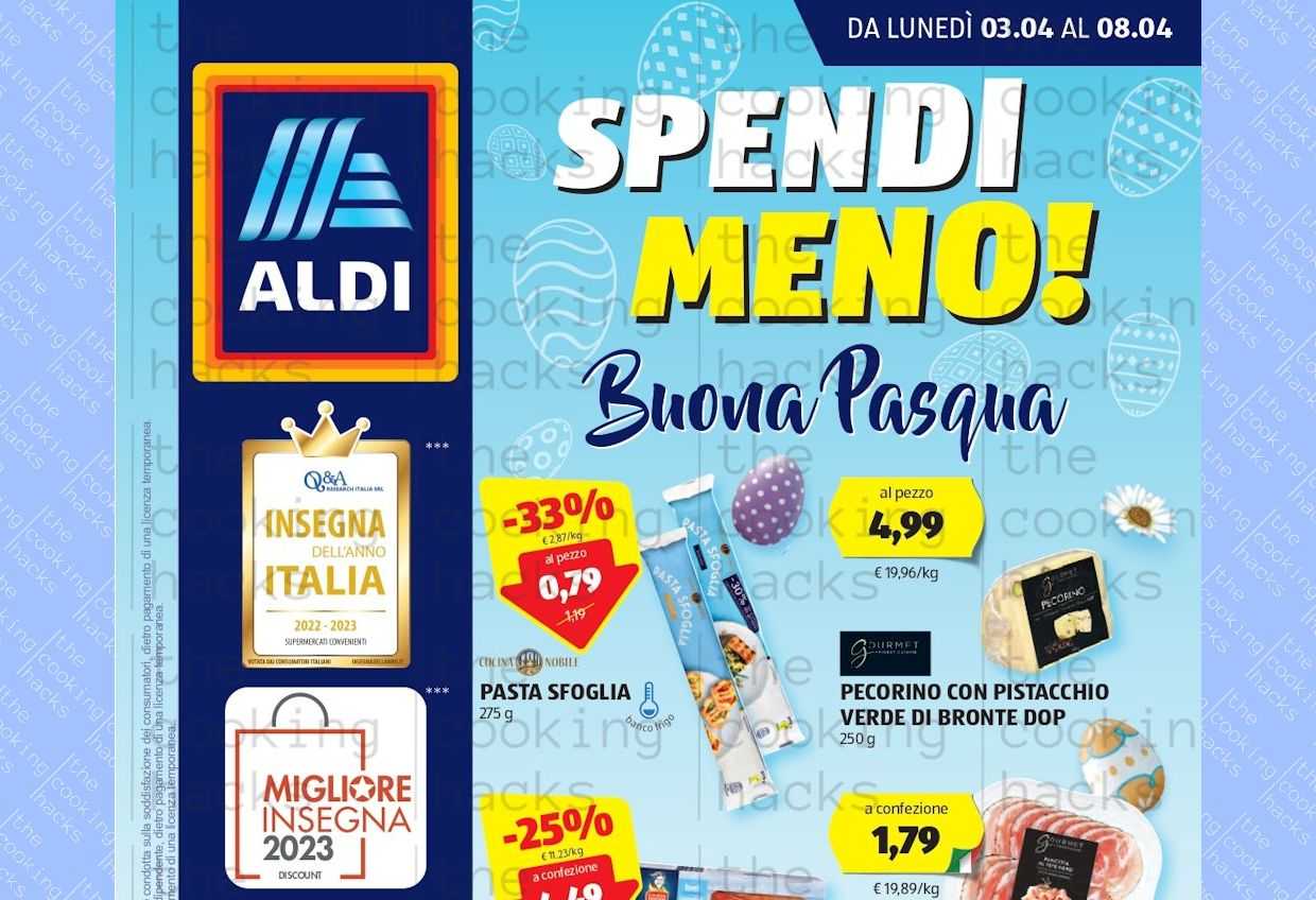 Volantino Aldi dal 3 al 8 aprile 2023
