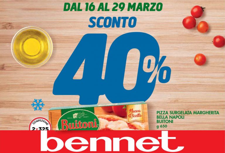 Volantino Bennet dal 16 al 29 marzo 2023