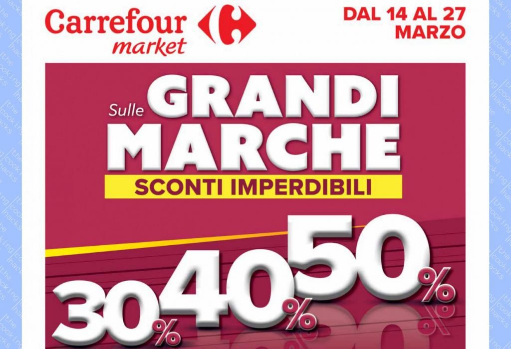 Volantino Carrefour Market dal 14 al 27 marzo 2023