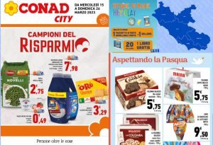 Volantino Conad City Lazio dal 15 al 26 marzo 2023